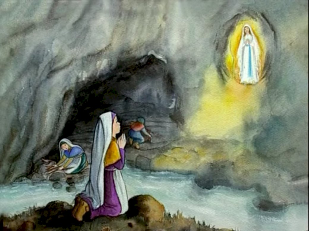 Lourdes-i Szűzanya megjelenése kirakós online