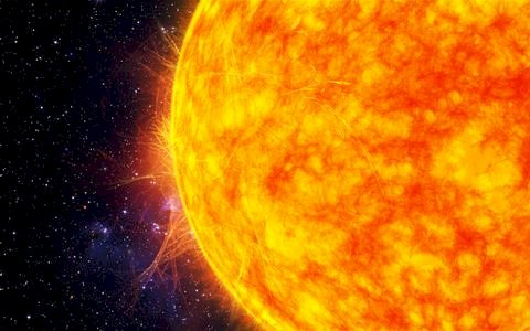 Слънцето на слънчевата система онлайн пъзел