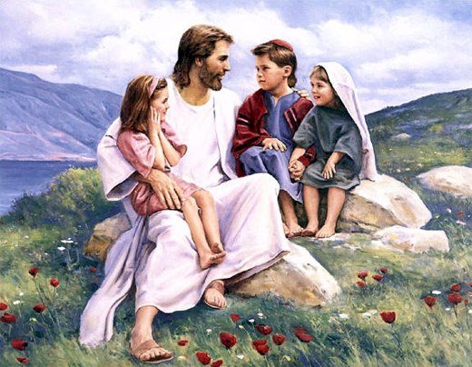 Ο Ιησούς και τα παιδιά παζλ online