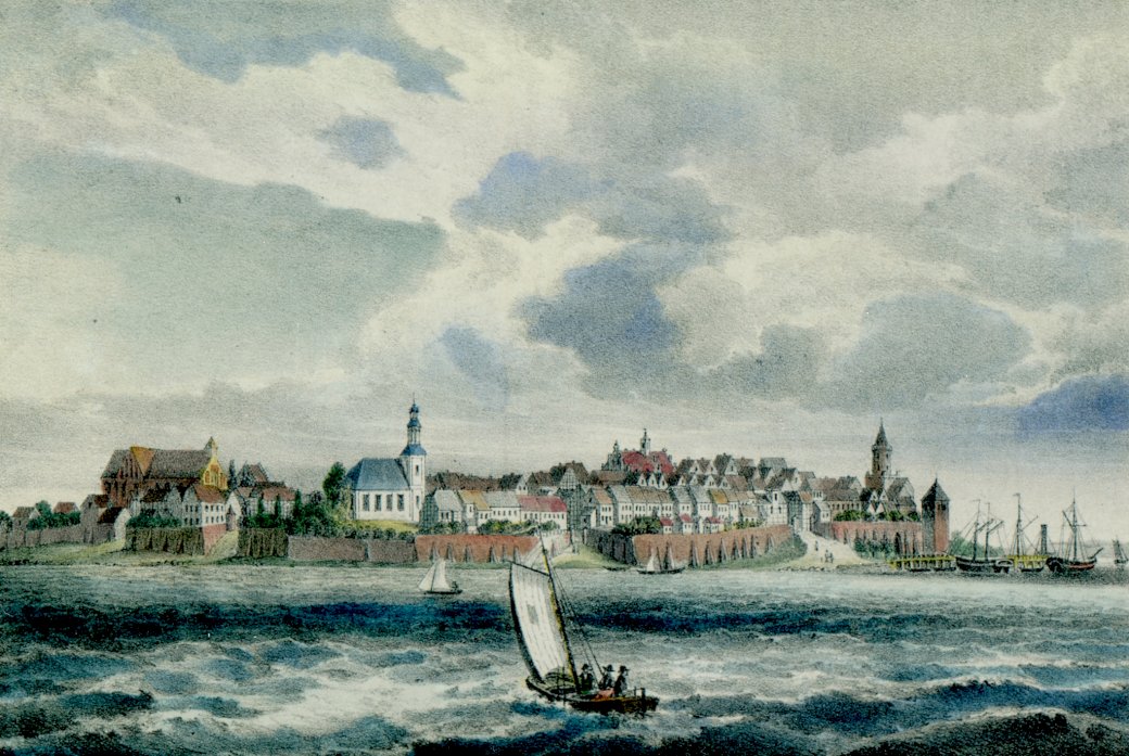 Panorama över Pomeranian Stone från första halvan XIX-talet pussel på nätet