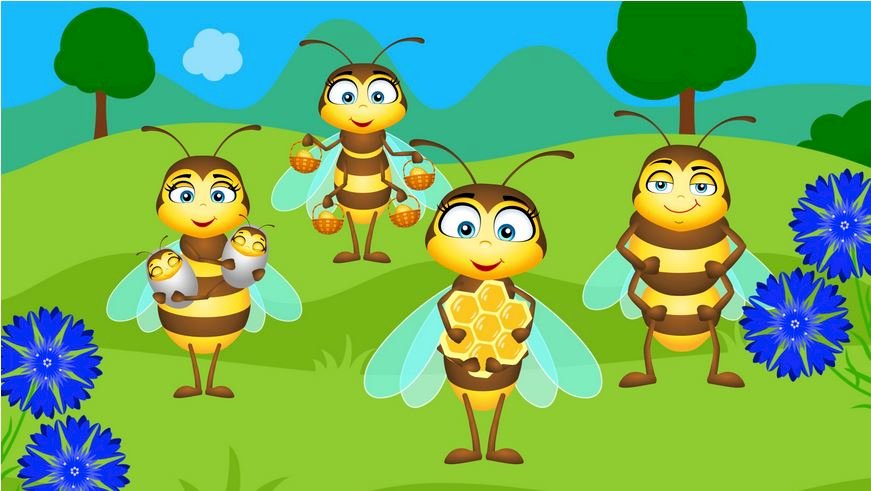 Пчелы онлайн-пазл