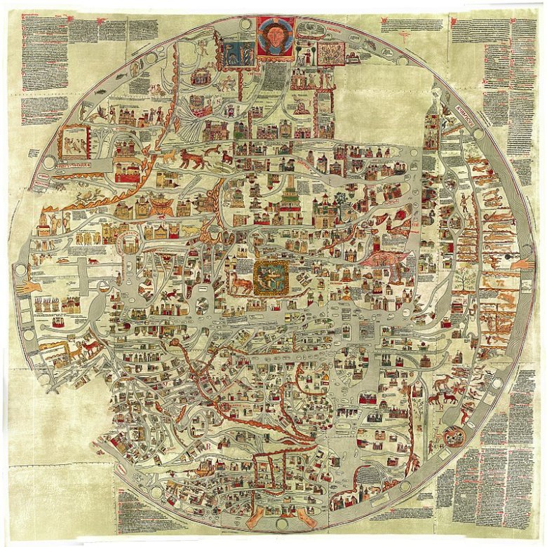 Carte du monde d'Ebstorf puzzle en ligne