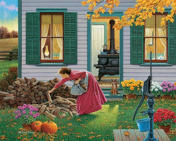Podzim na venkově. online puzzle