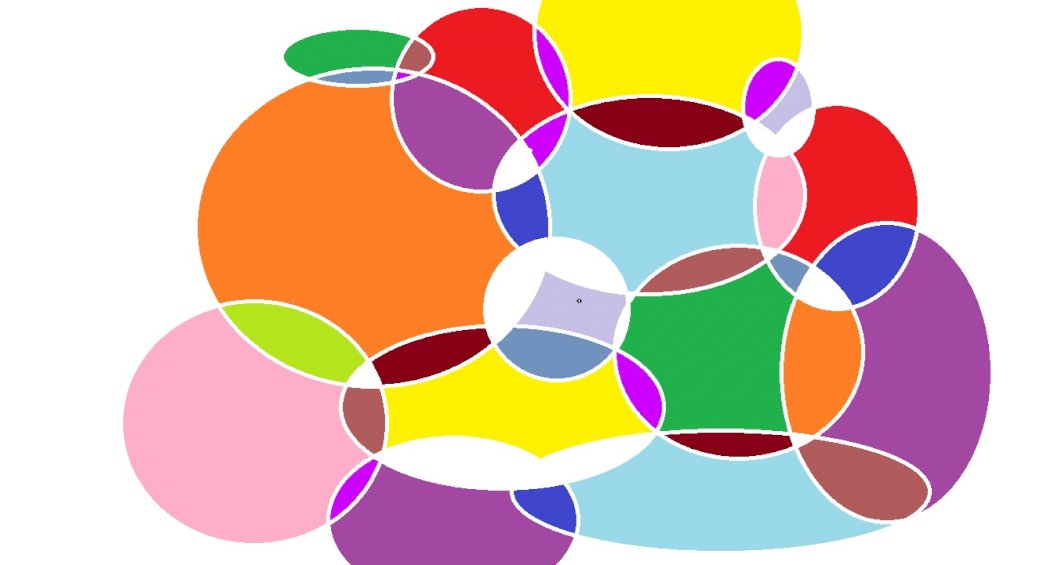 χρωματιστοί κύκλοι online παζλ