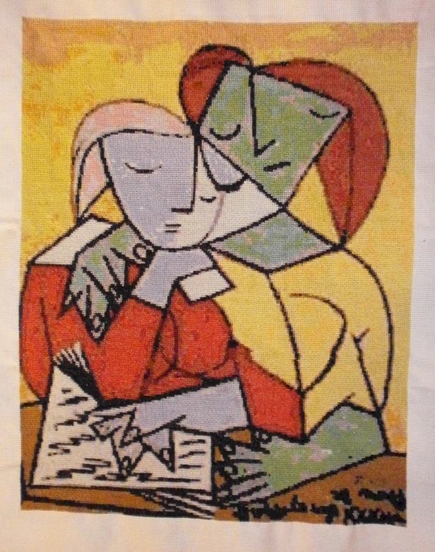 Vrouwen lezen uit Picasso online puzzel