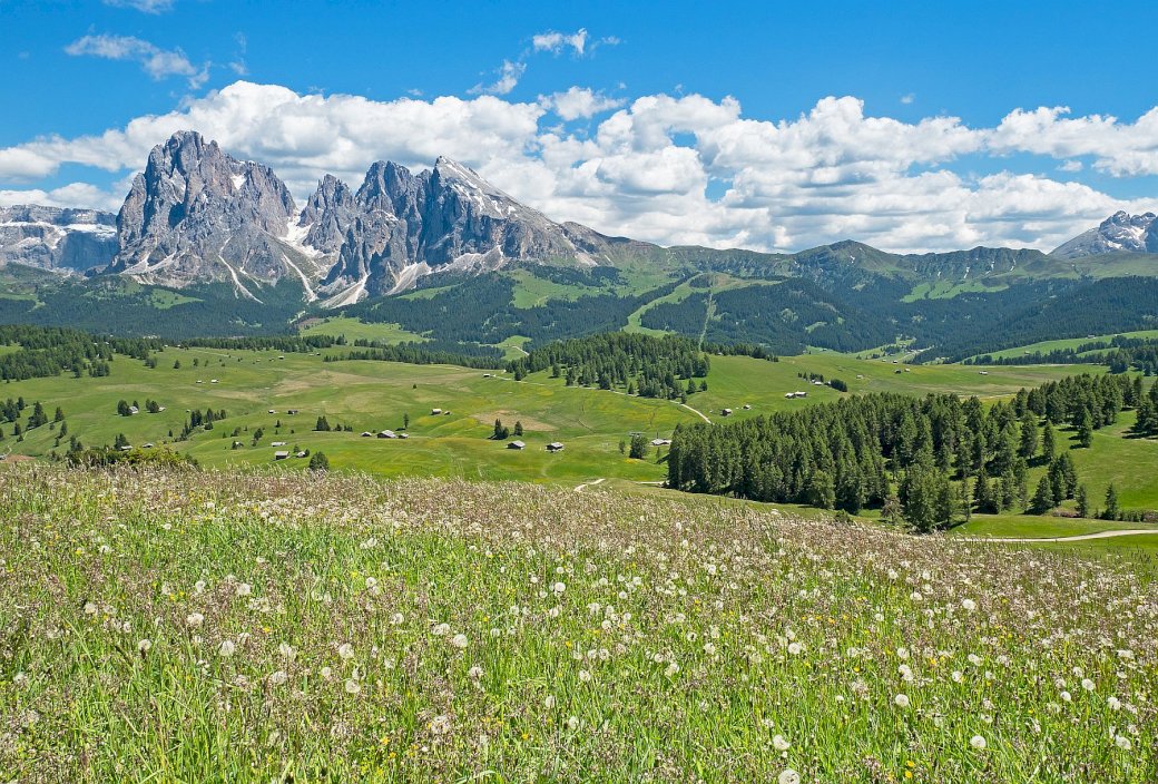 Alps with a sunny day jigsaw puzzle online