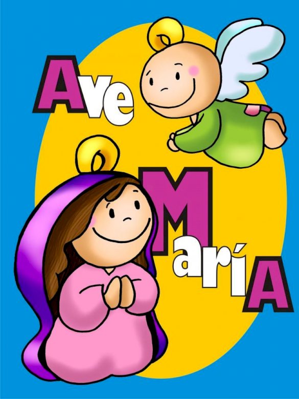 Ave Maria colorida quebra-cabeças online