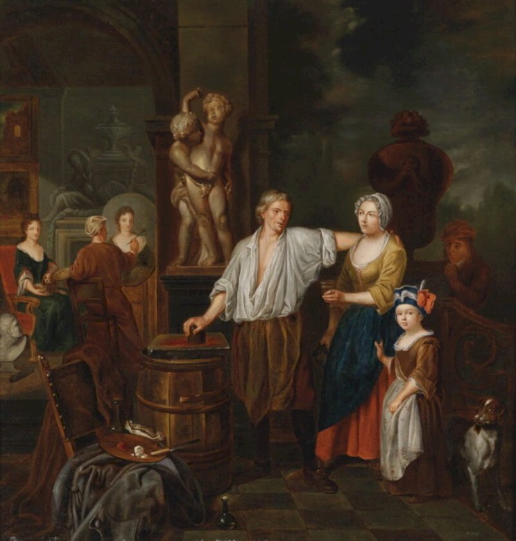 El Taller del Pintor (antes de 1790) Pussel online