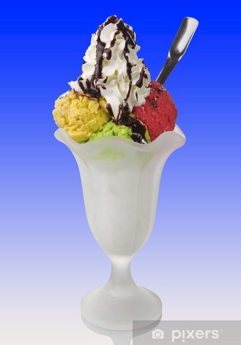 Сладолед със бита сметана онлайн пъзел