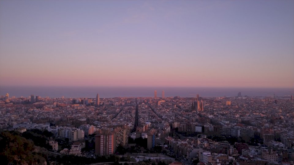 Barcelona landskap pussel på nätet