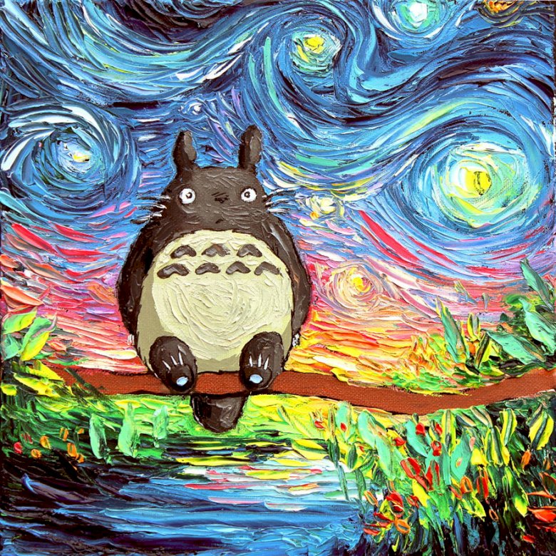 Totoro sulla montagna puzzle online