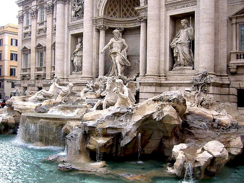 La Fontana di Trevi pussel på nätet