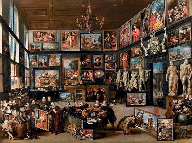 El gabinete de pinturas de Cornelis van der Gees online puzzel
