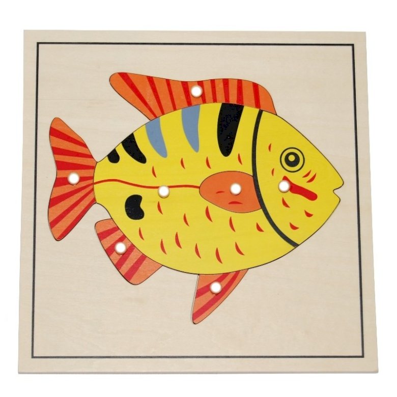 Montessori Fisch Online-Puzzle