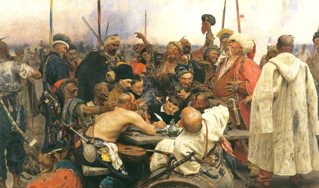Zaporozhian kosackers svar till Sultan pussel på nätet