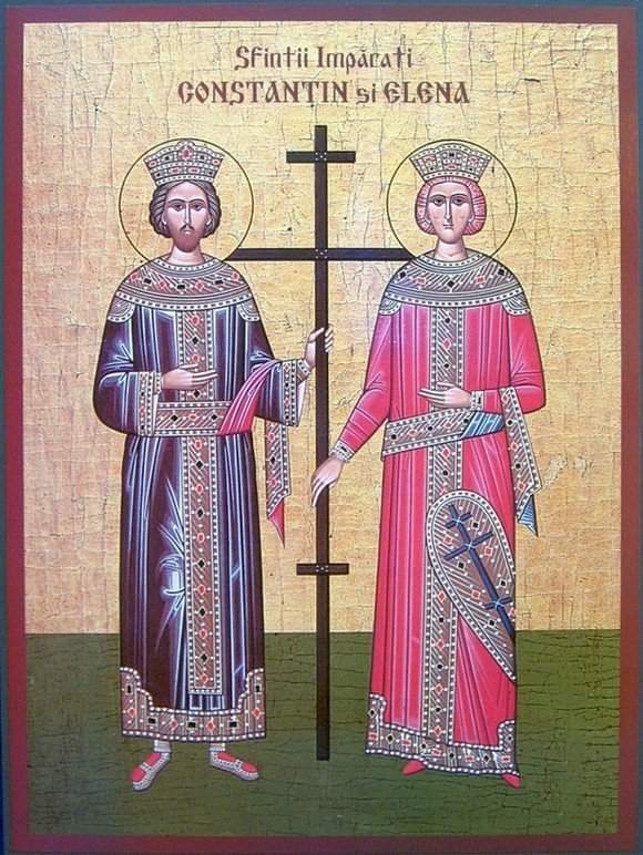 Los santos emperadores Constantino y Helena rompecabezas en línea