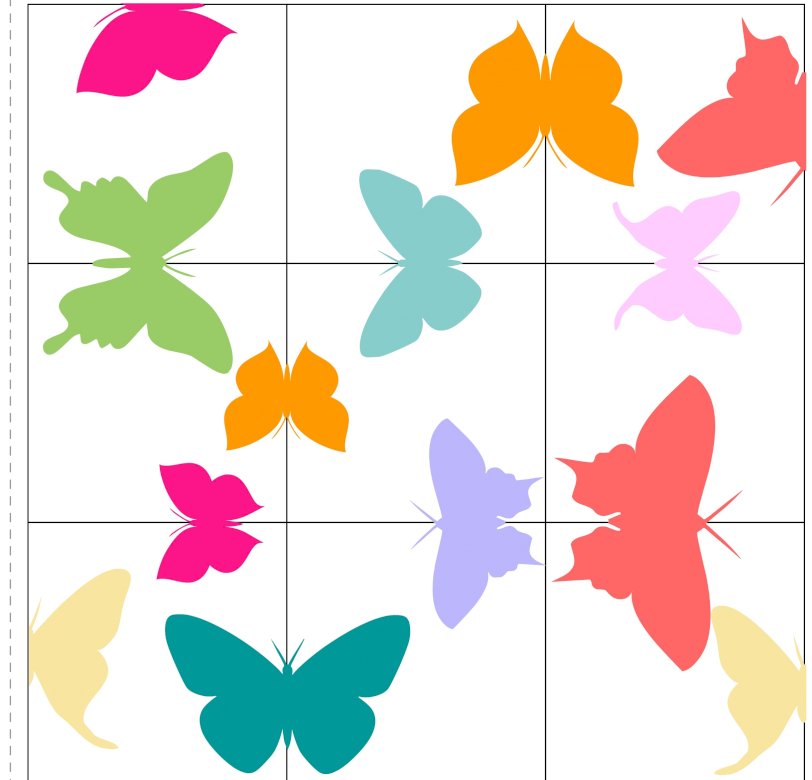 πεταλούδες την άνοιξη online παζλ