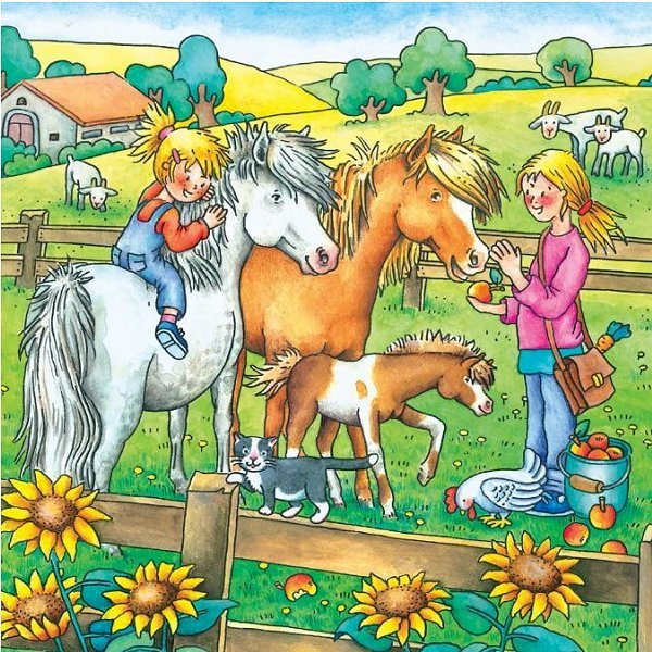 Cavalos puzzle online