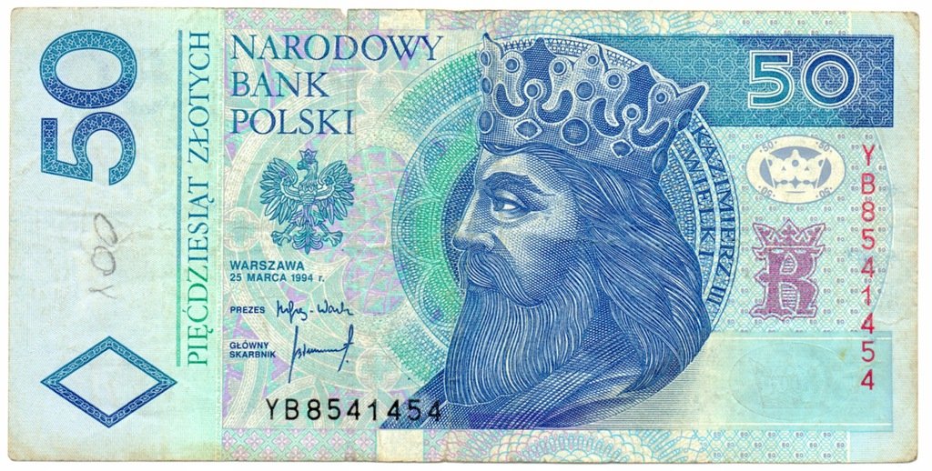 PLN 50 Banknote Online-Puzzle