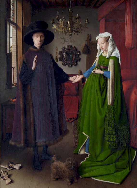 Az Arnolfini házasság (1434) online puzzle