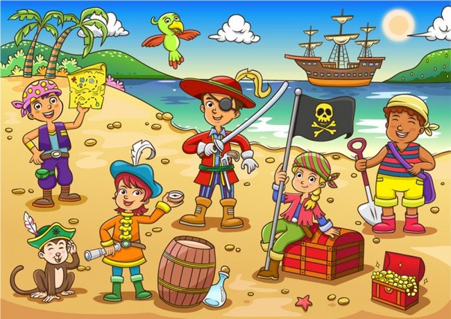 Piráti online puzzle