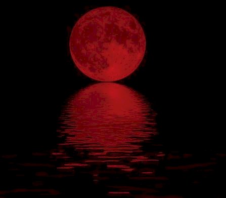 Омагьосана от луната през нощта онлайн пъзел