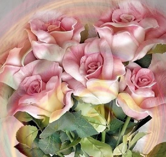 Μπουκέτο με τριαντάφυλλα. παζλ online