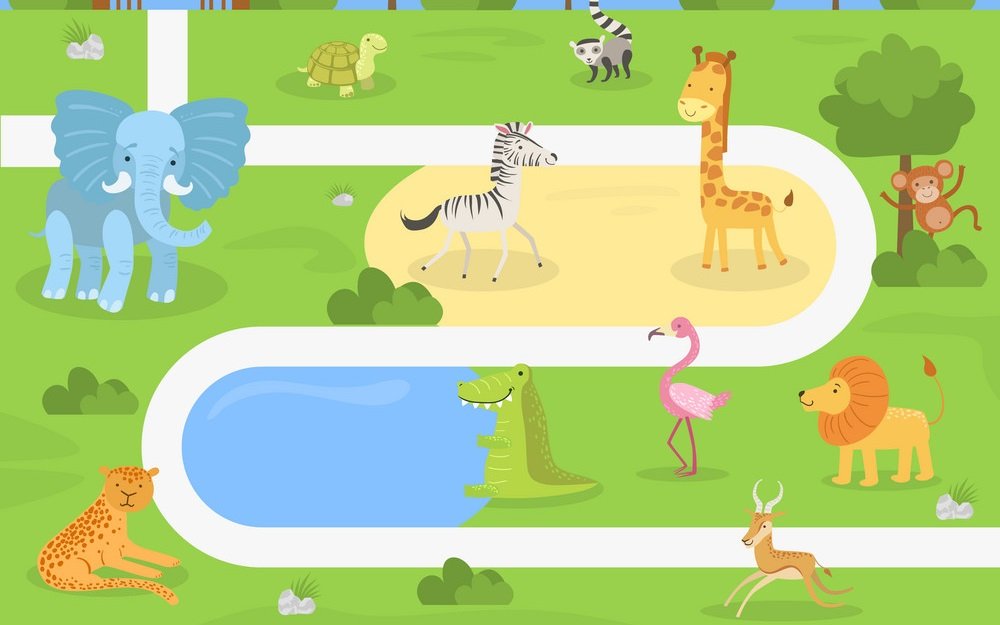 Zoo Tiere Puzzlespiel online