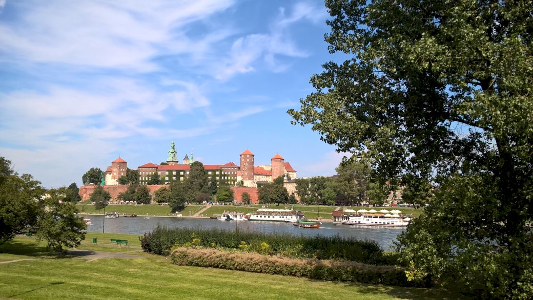Uitzicht op de Wawel legpuzzel online