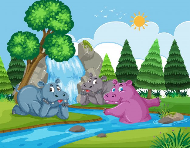 hipopótamos rompecabezas en línea
