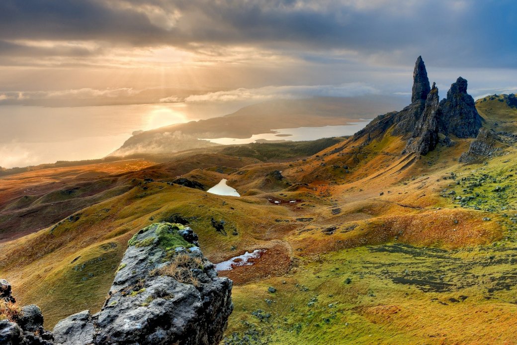 Schottland Panorama Puzzlespiel online