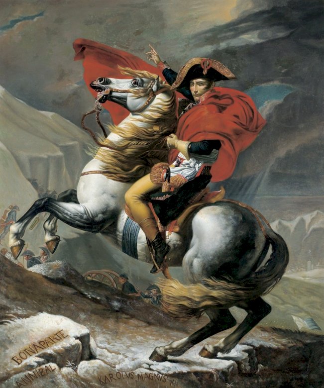Napoleon překračující Alpy (1801) skládačky online
