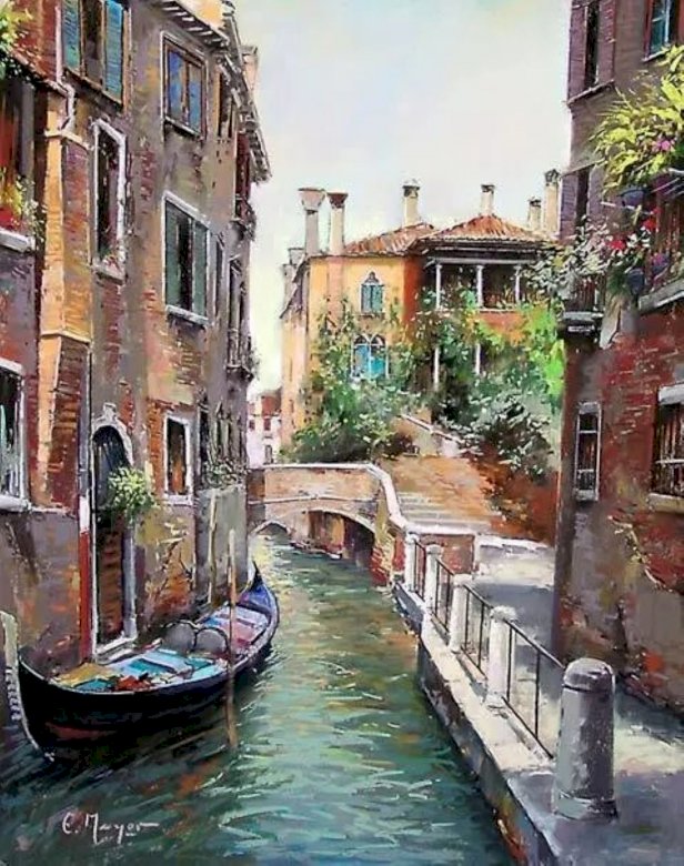 Canal veneciano jigsaw puzzle online