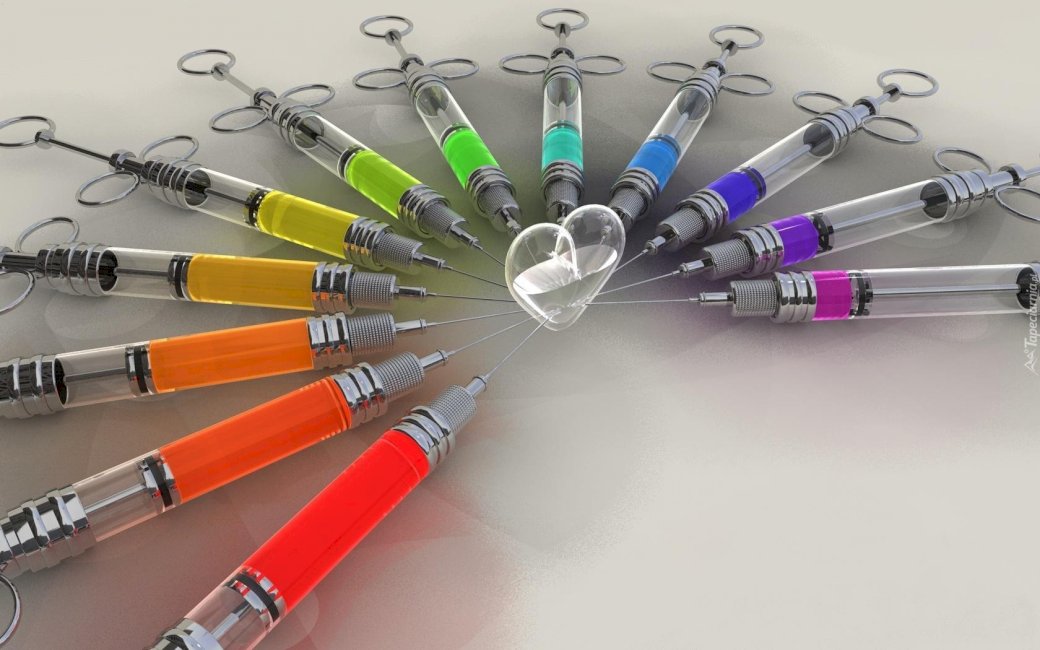 Colorful syringes online puzzle