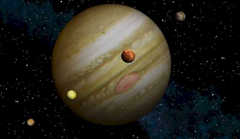 Юпитер и неговите луни онлайн пъзел