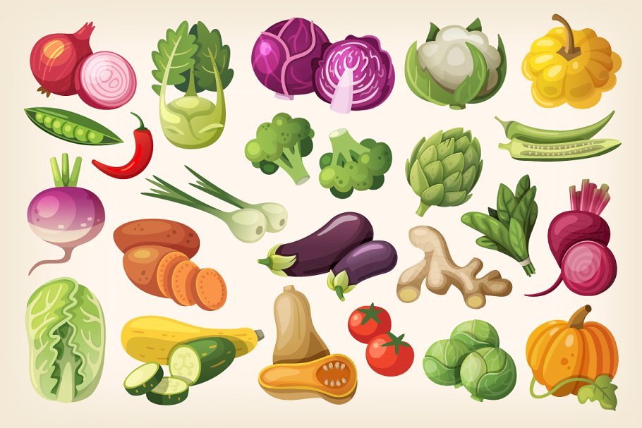 Różne Warzywa legpuzzel online