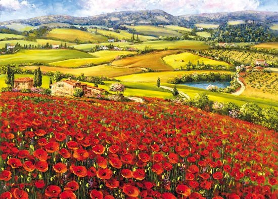 Italian landscape. online puzzle