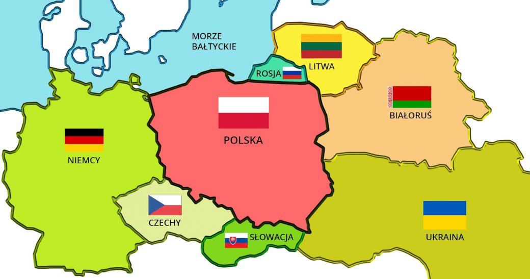 Η Πολωνία και οι γείτονές της online παζλ