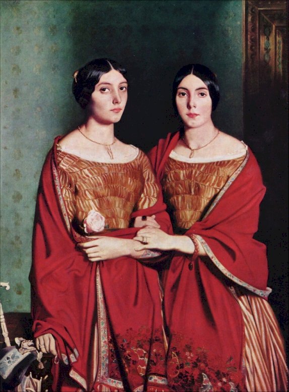 Die Schwestern des Künstlers (1843) Puzzlespiel online