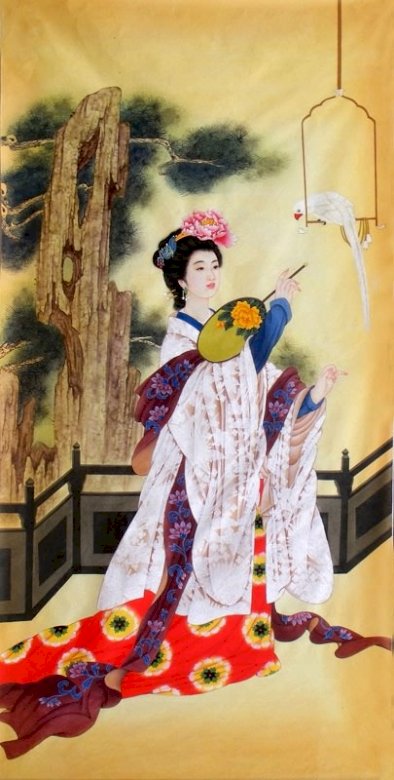 Donna cinese, donna in abito tradizionale puzzle online