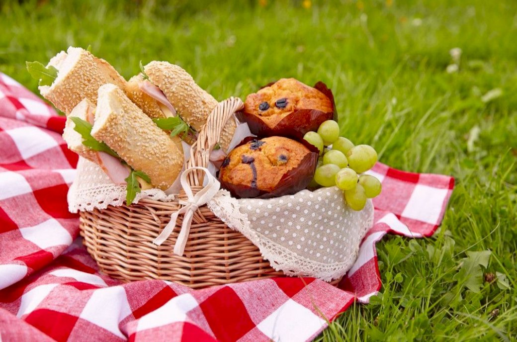 Picknicken met het gezin, klasse 1b legpuzzel online