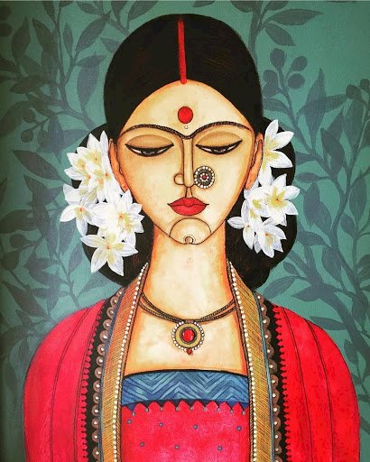 Indisk kvinna Pussel online