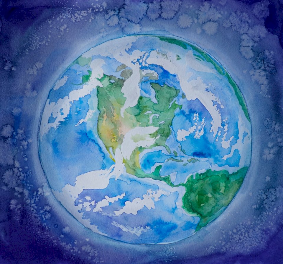 Planeta Země (jih a sever) online puzzle