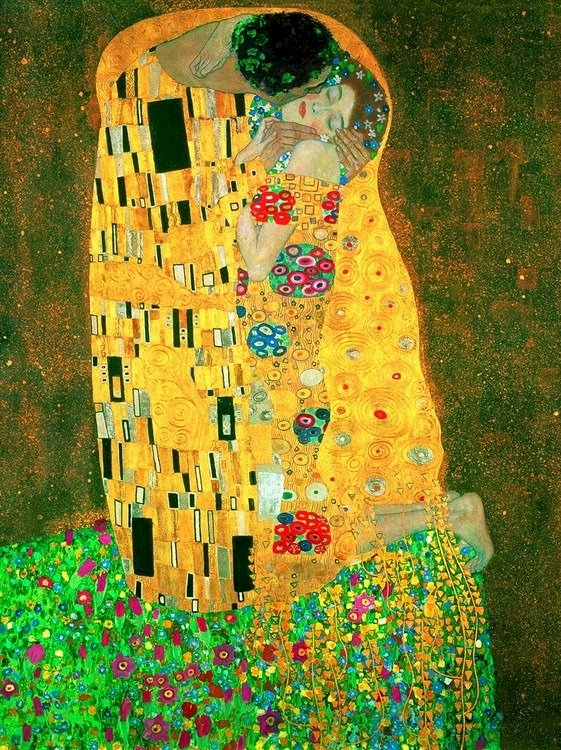 Målning av Gustaw Klimt pussel på nätet