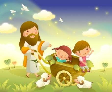 Jesus und die Kinder Online-Puzzle