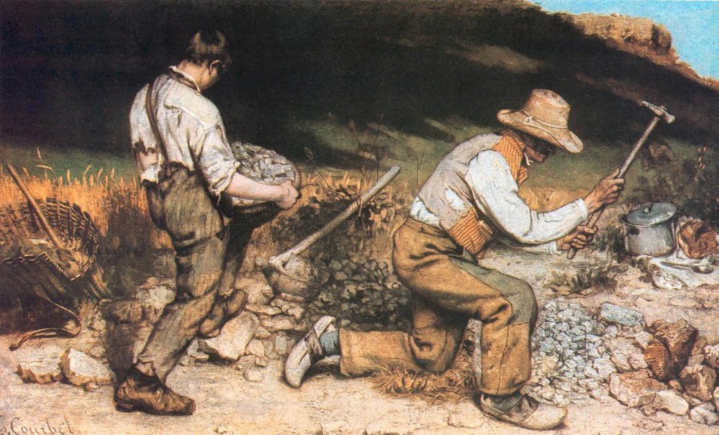 Tailleurs de pierre Gustave Courbet puzzle en ligne
