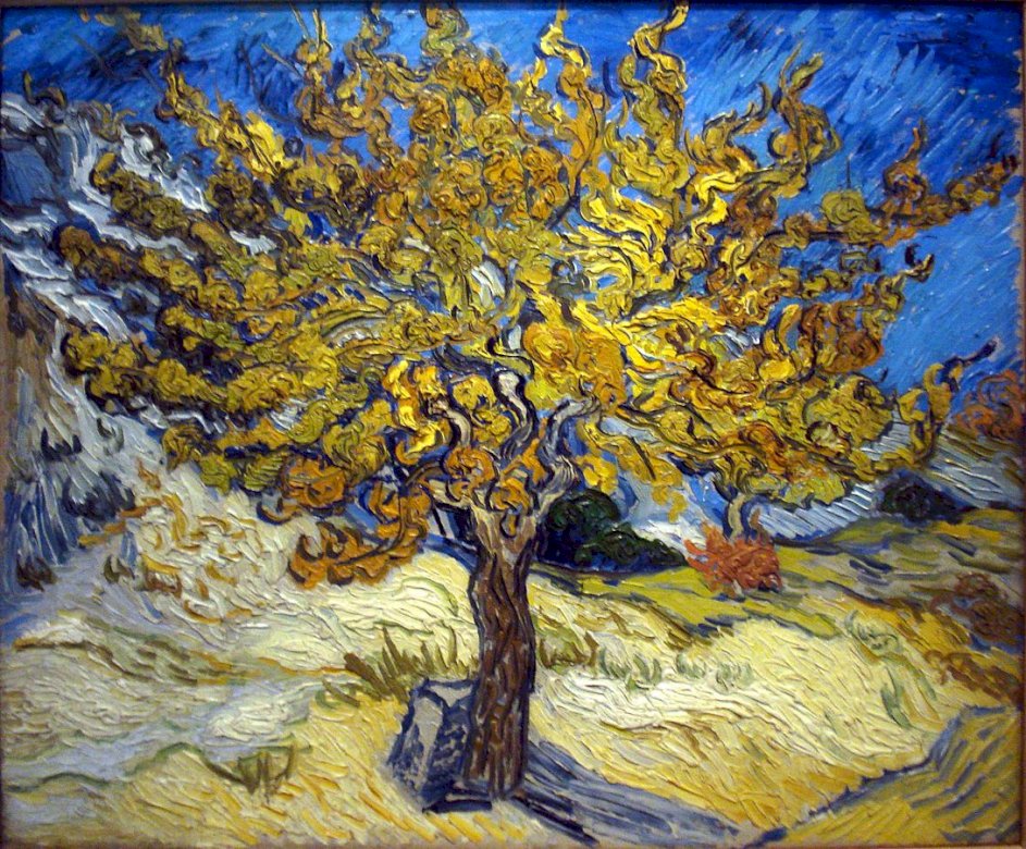 Mullbärsträdet av Vincent van Gogh pussel på nätet