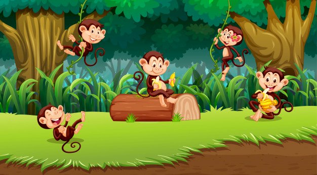 Macacos - el25 quebra-cabeças online