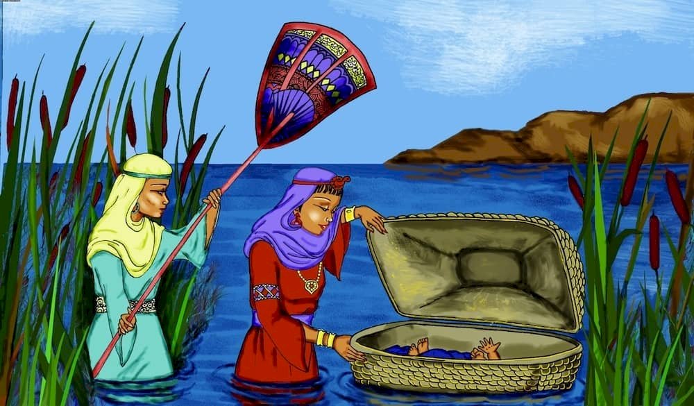 Moisés salvado de las aguas rompecabezas en línea