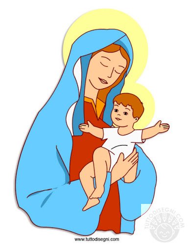 Mária és a baba Jézus online puzzle